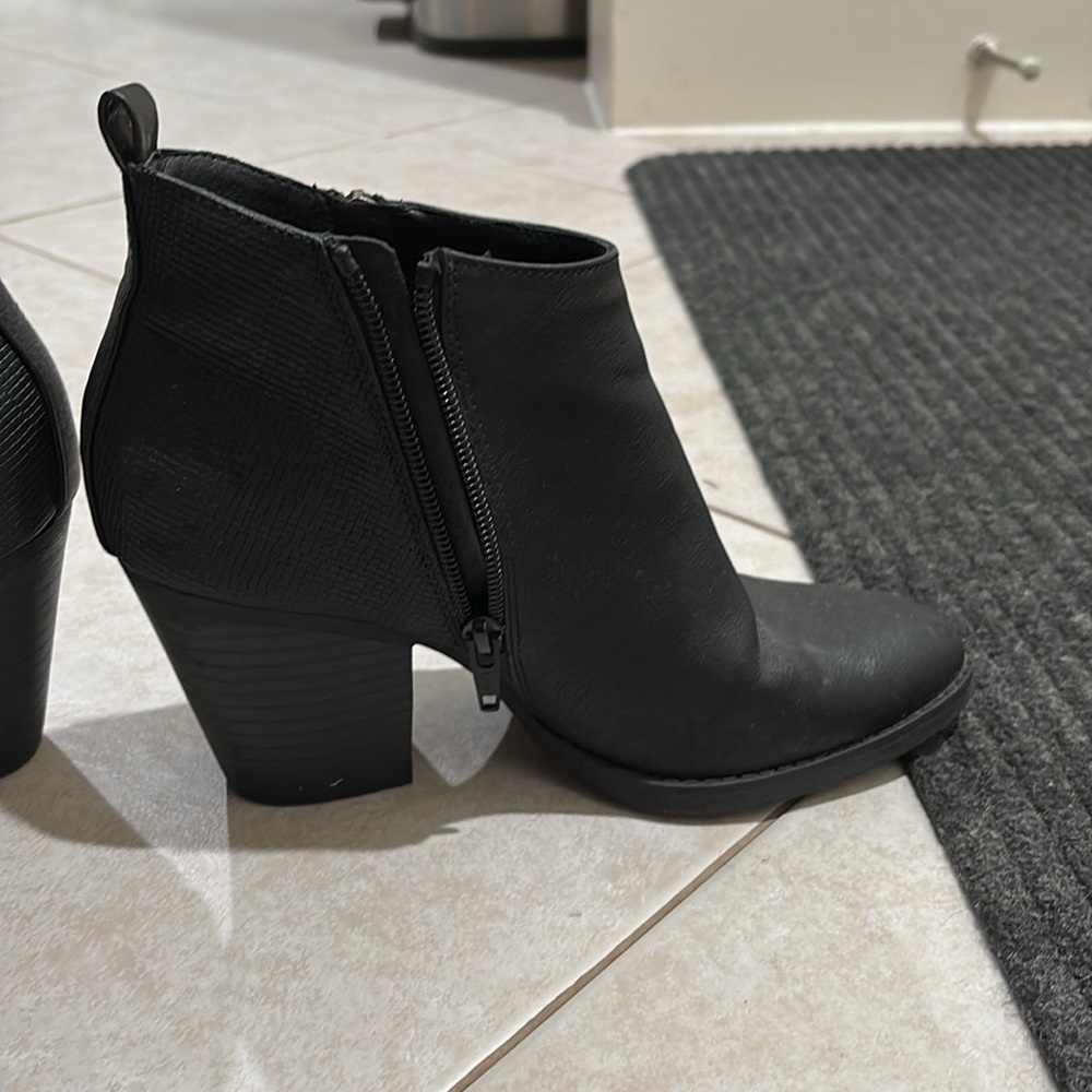 Universal Thread Black Leather Boots - image 4